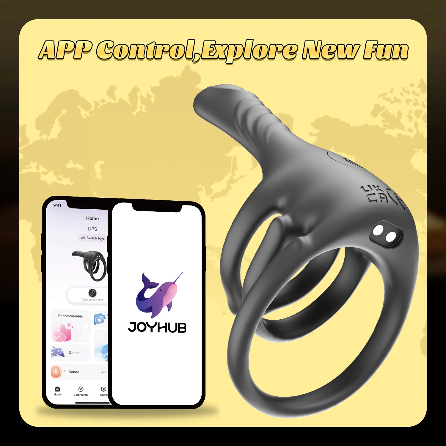 9 Mode Vibrator Penis Rings for Men Silicone Three Rings Delayed Ejaculation Cock Lasting Trainer Penis Enlargement Sleeve view 4