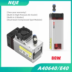 NEJE 130W/80W/40W CNC Laser Module E80/A40640/E40/E30130/N40630 for Laser Engraving Machine Wood Cutting Metal Marking Tool