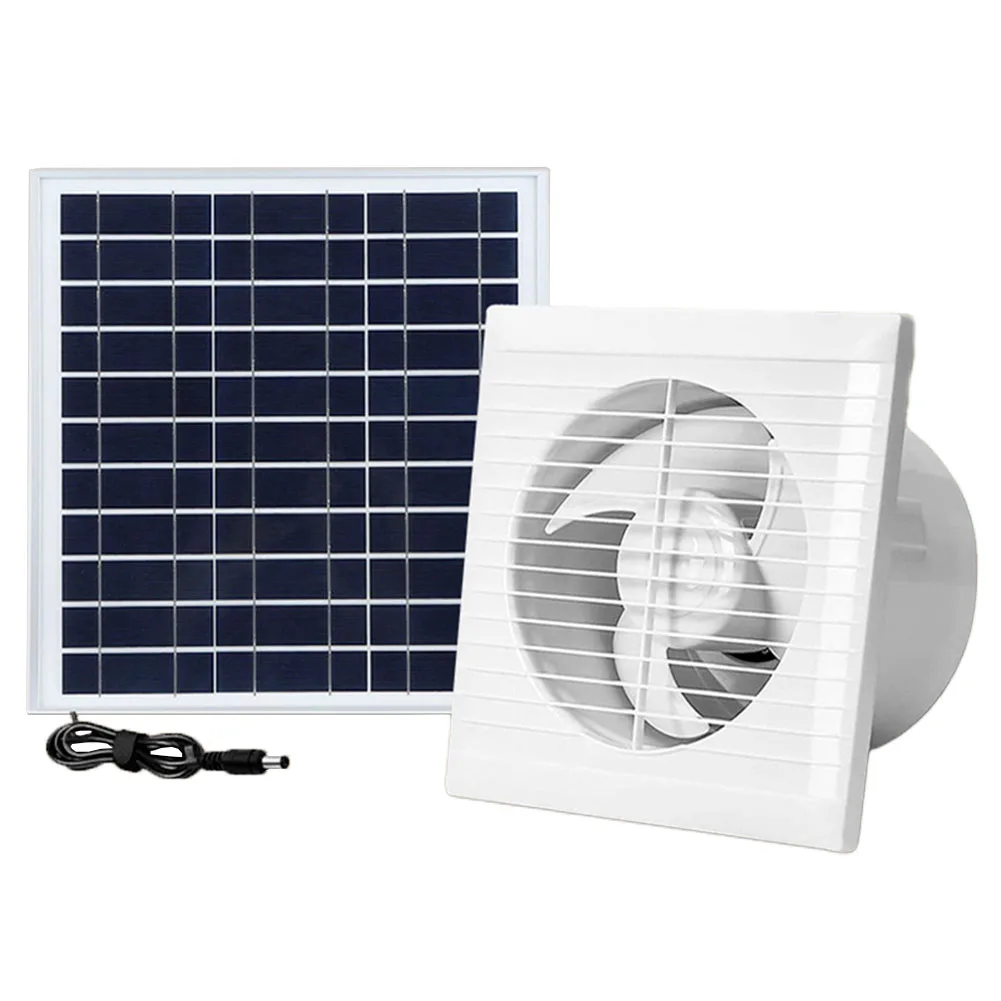 

12V 20W Solar Panel Powered Exhaust Fan Efficient Ventilation Greenhouse And Coop DC Solar Panel Exhaust Fan Alternative Energy