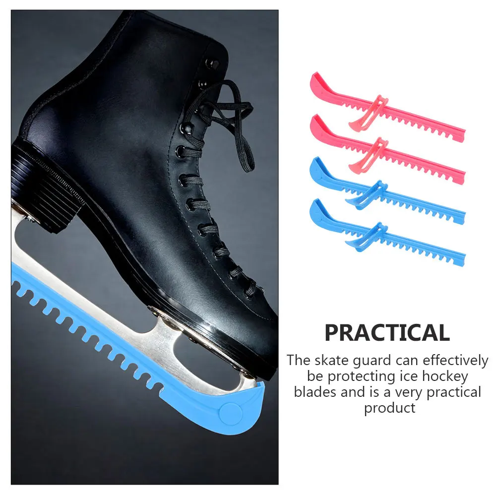 

2Pairs Ice Skate Blade Guards Professional Durable Lightweight Cover Portable Hockey Skates Protectors Figure Skates Accessories