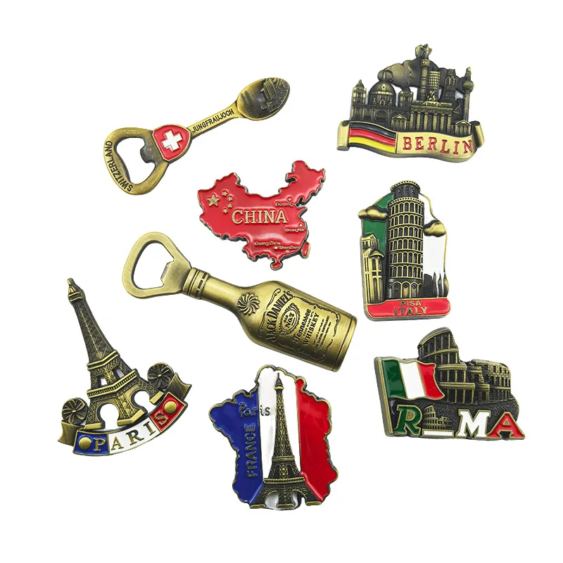 Всемирный туризм Магниты на холодильник Франция Италия Швейцария Памятные ориентиры Декор сувениры ремесла магнитные наклейки