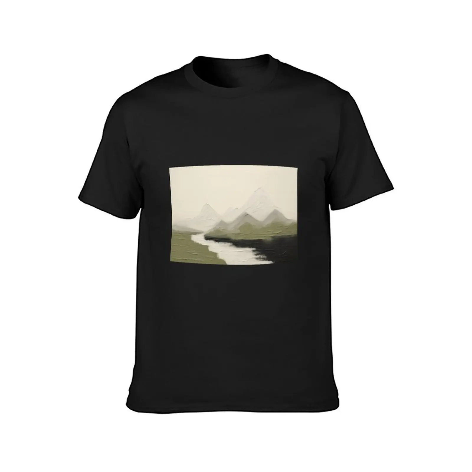 Sage Landscape IV T-Shirt plain boys whites Men's cotton t-shirt