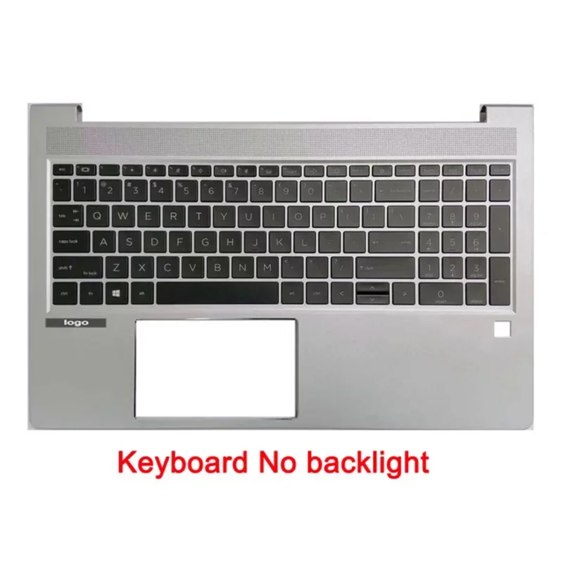 Imagem -04 - Tampa Superior para Laptop hp Estojo para Descanso de Palma Zhan66 Pro 15 g4 Probook 450 455r g8 us uk la Keyboard M21742001 M21740-001