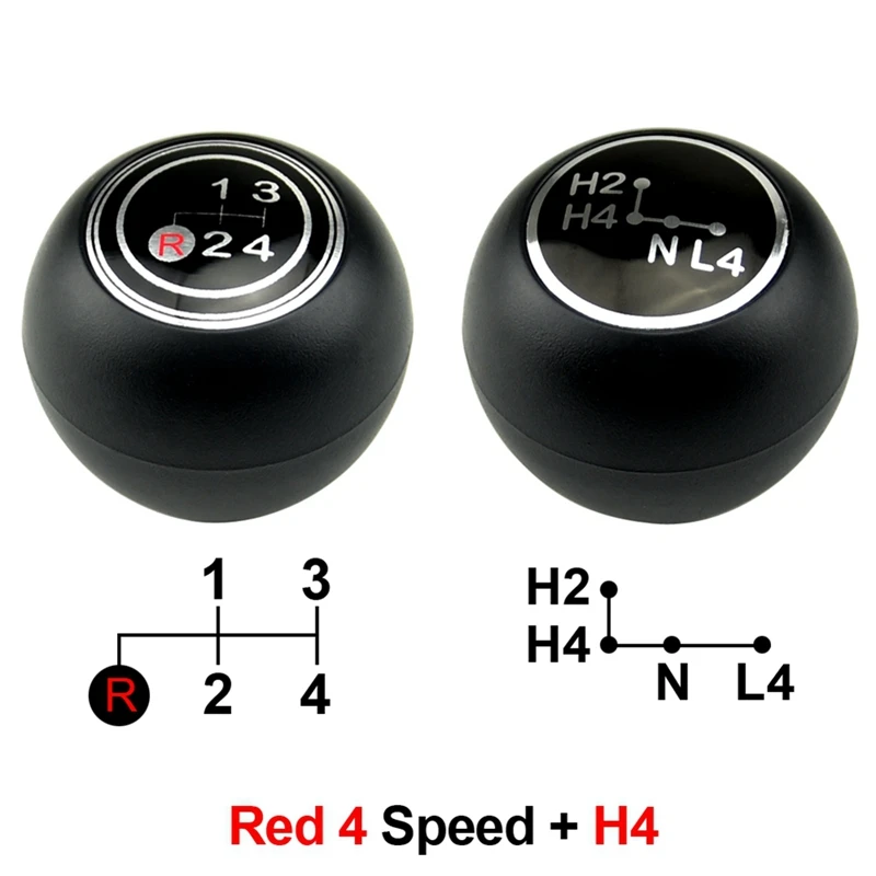 4-Speed Manual Car Gear Shift Knob Transfer Case Gear Knob Plastic For Toyota Land Cruisers 40 Series 1969-1984