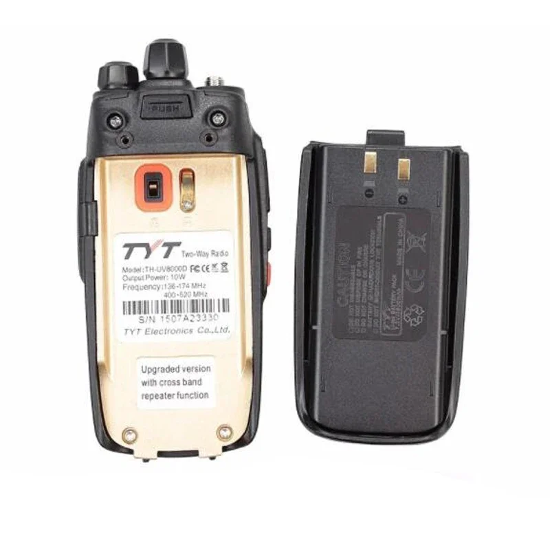 Tyt TH-UV8000D walkie talkie dual band vhf uhf 10w 10km fm transceiver amateur radio 3600mah cross-band repeater funktion radio