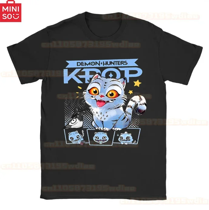 MINISO 2025 летние футболки, брюки для девочек, костюм охотника на демонов на Хэллоуин, сценический наряд Mira Rumi Zoey, комплект одежды для девочек