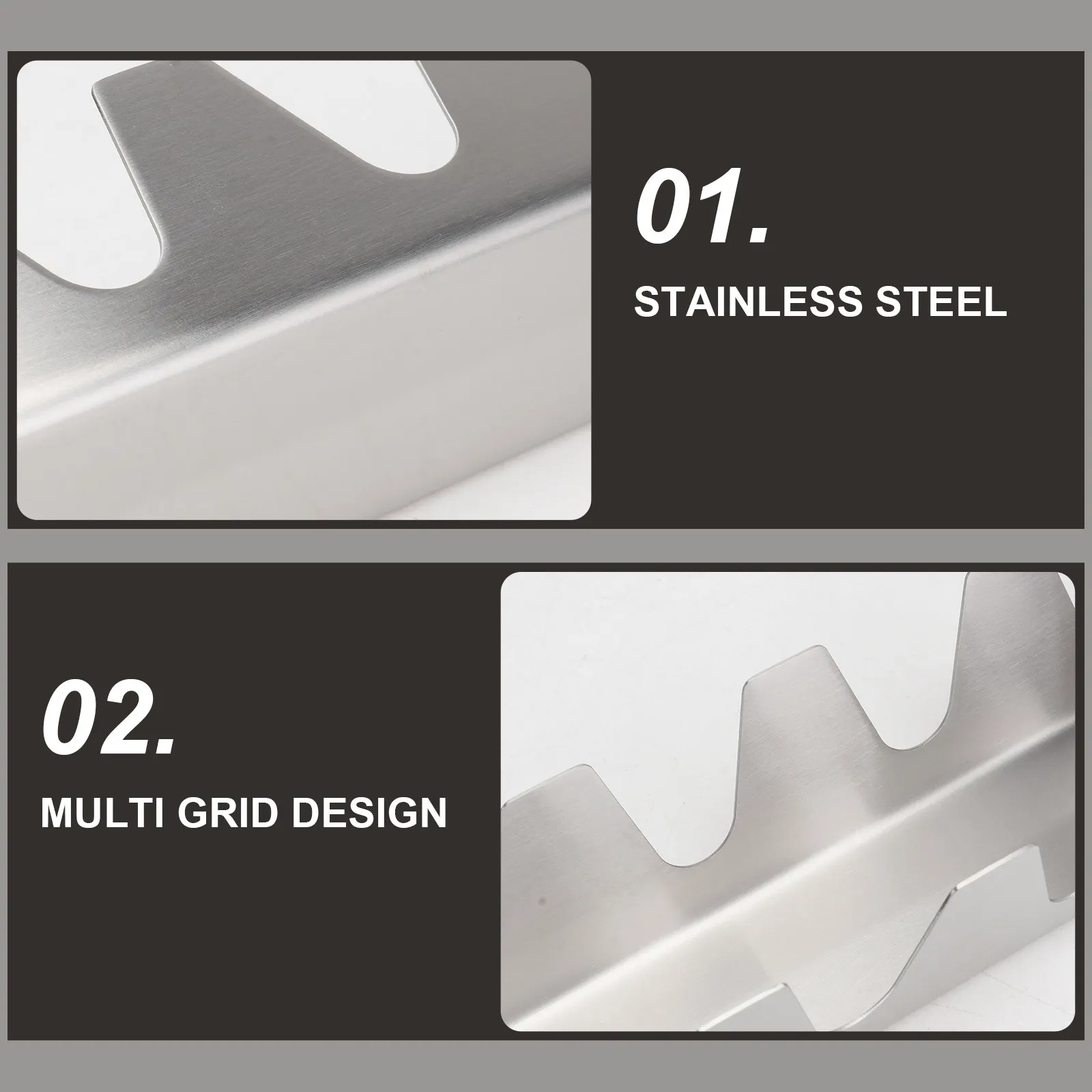 

2Pcs Metal Baking Stand Taco Holder Nonstick Food Rack for Healthier Cooking Oven Grill Use Taco Stand Roasting Rack