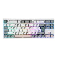 EPOMAKER TH87 ISO-UK TKL Teclado mecánico NKRO inalámbrico con cable/BT/2,4 Ghz con batería de 10000 mAh y luz RGB
