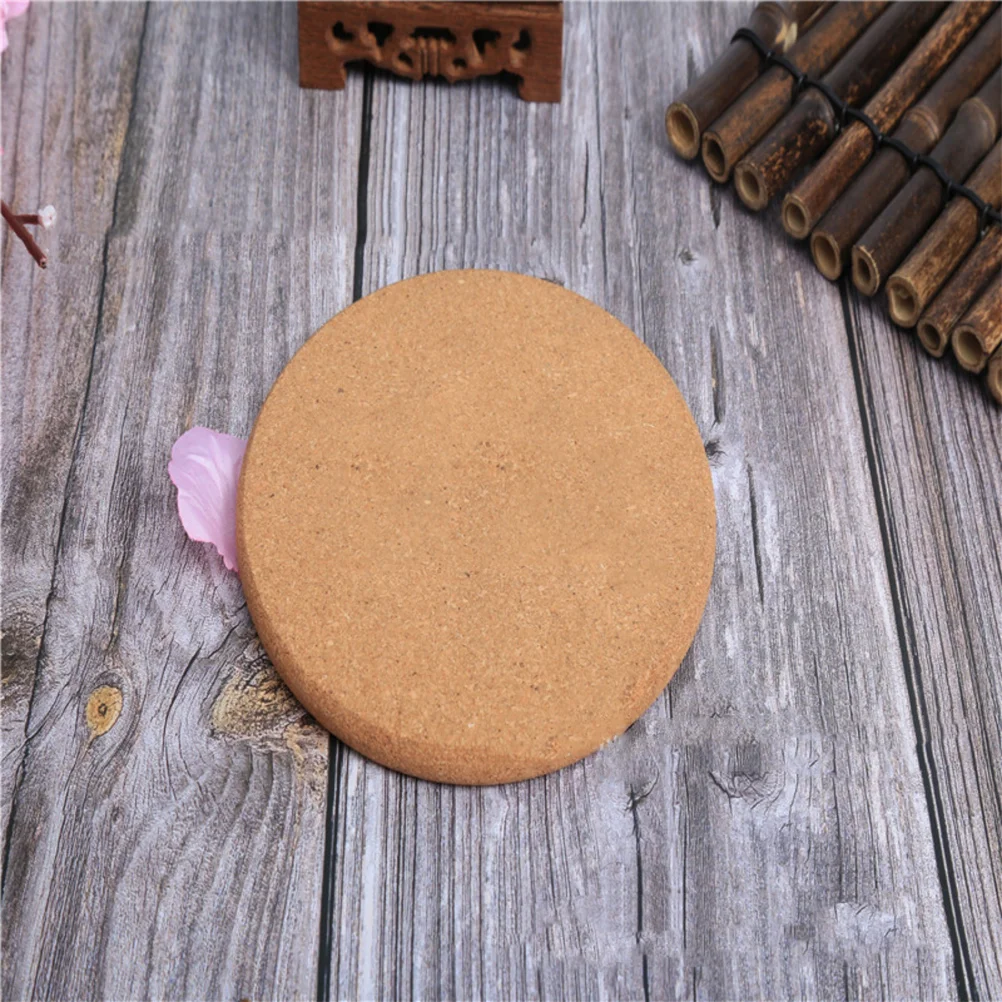 

10 Pcs Flower Pot Mat 190mm Cork Plant Mats Lightweight Nonslip Water Absorbing Round Coaster DIY Cork Pads Flowerpot Pads