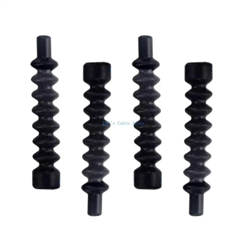 

XXFC 4pcs Mountain Bike Brake Cable Dusts Covers Light weight Rubber Gaiter Protecting for Enhancing Brake Line Protecting