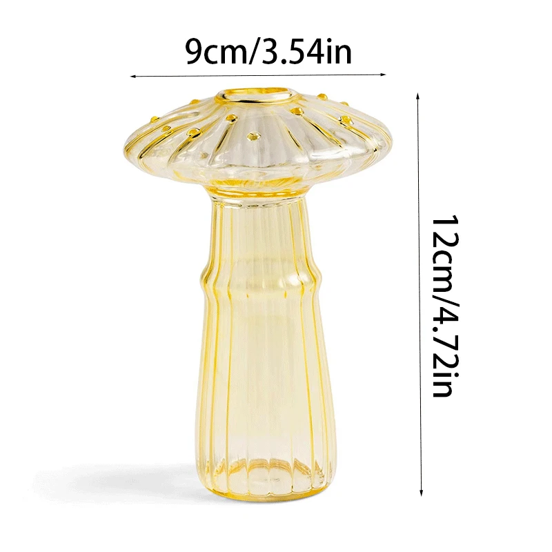 Mini Knop Vaas Glas Champignon Aromatherapie Fles Hydrocultuur Bloem Decoratie Home Decor Nordic Vaas Desktop Kleine Vaas