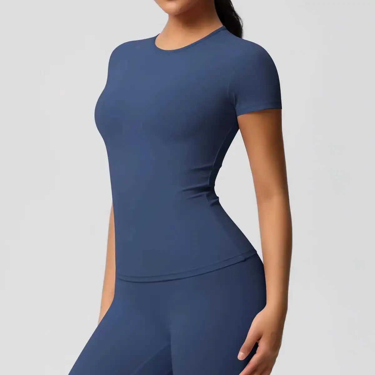 

MIML Solid Colour Cycg Quick Dry Women's Sweatshirt Gym Yoga Vest Training Fiess Top Windproof Running Suit