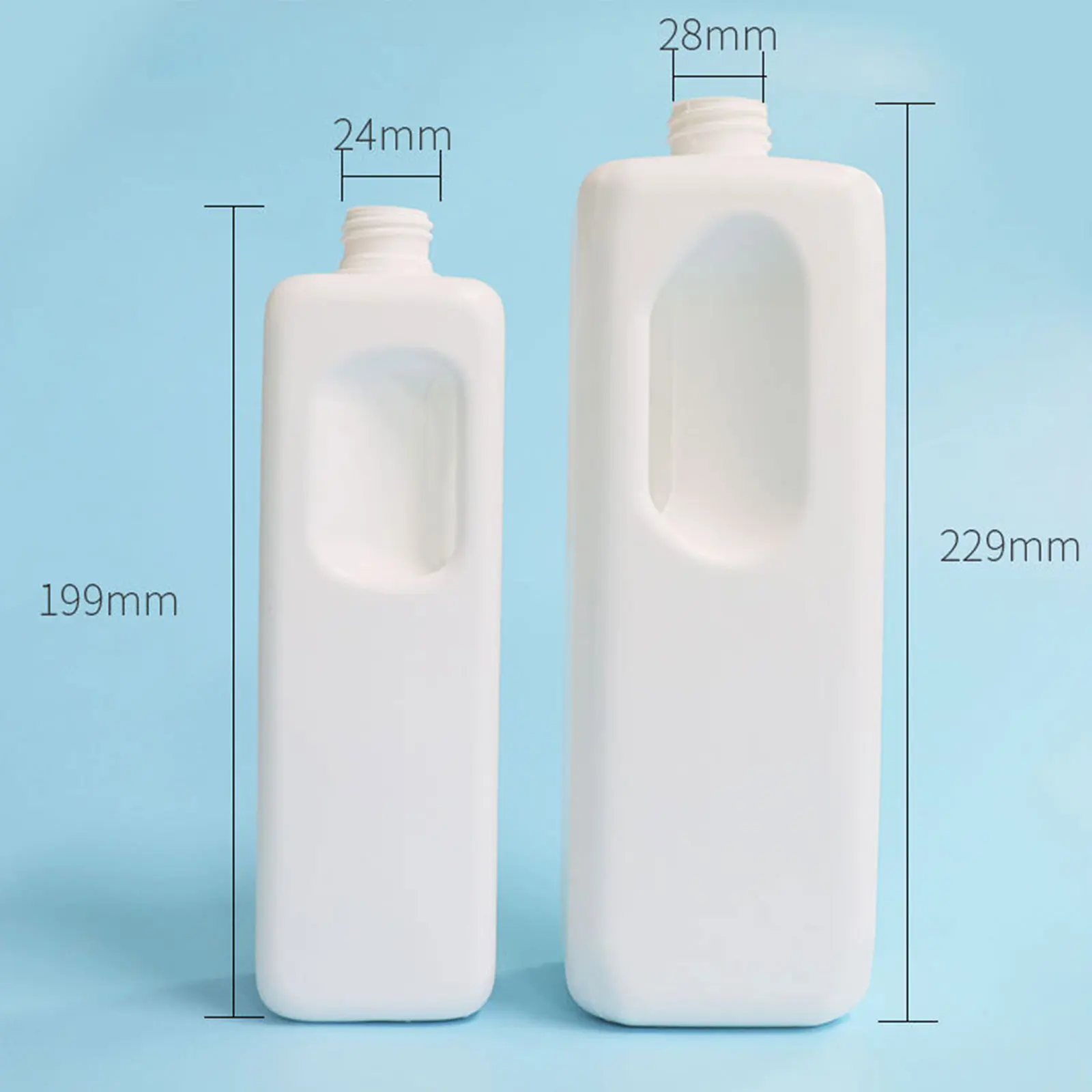 Soap Dispenser Bottle Matte White Kitchen Refillable Hands Dishes Press Bottle with Handle Bathroom Storage Bottle 500/1000ML