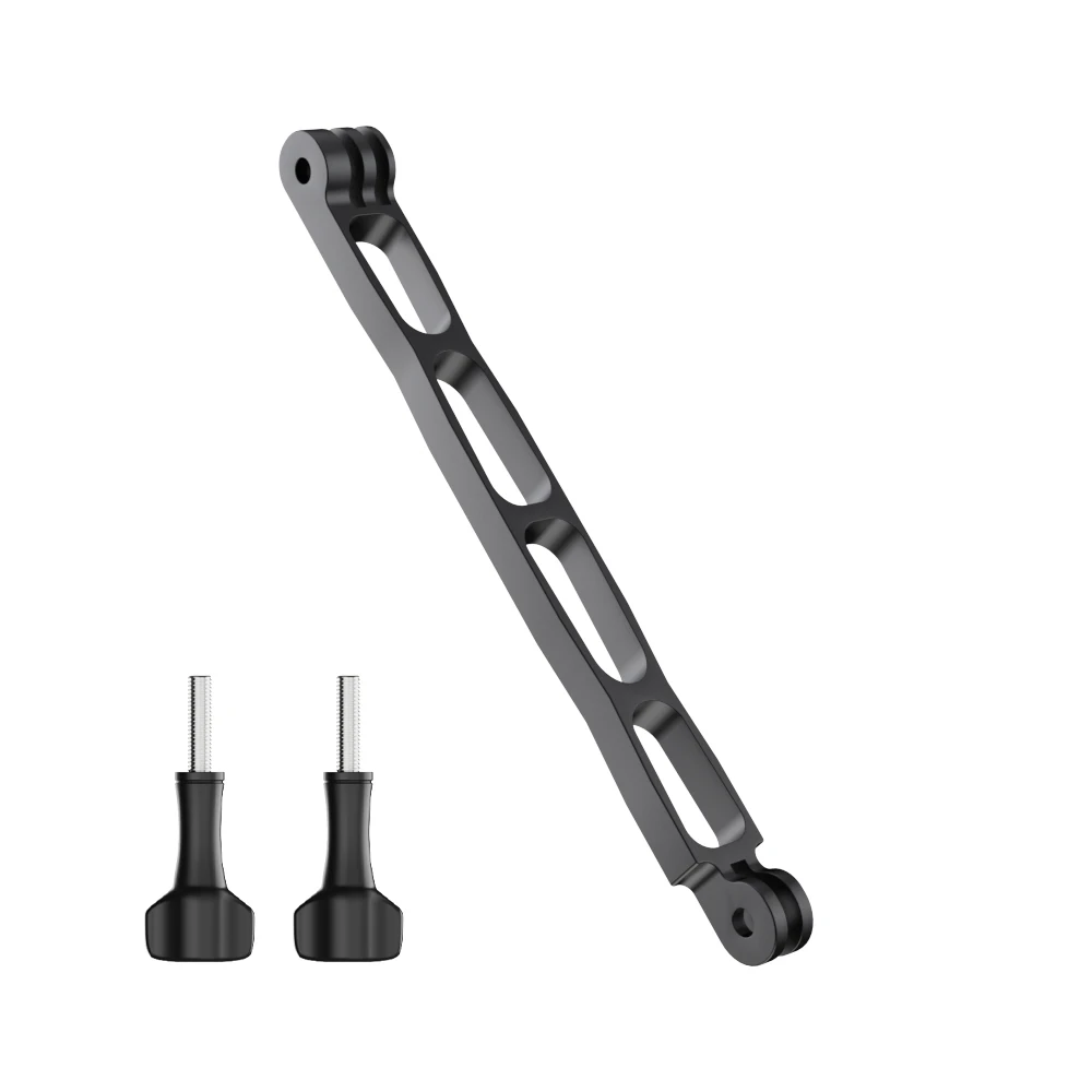 Gopro用アルミニウム合金エクステンションアーム、メタルポールマウントヘルメットスティックエクステンションアームマウント、Gopro Hero 13/12/11 DJI Action 5/4用