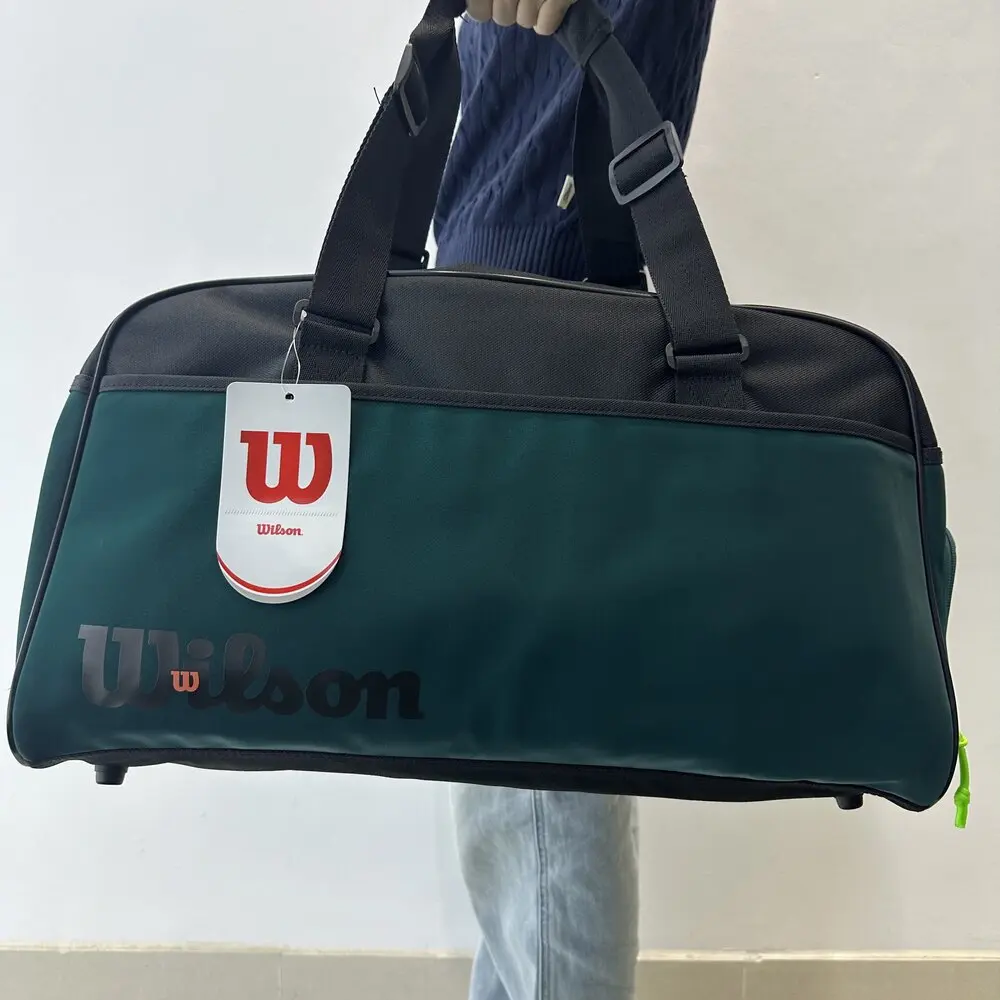 Wilson 2024 Original Shift Duffel Tennis Bag Match Team Light Sports Tennis Racquet Bag Max for 3 Pcs Rackets Gray WR8030201001