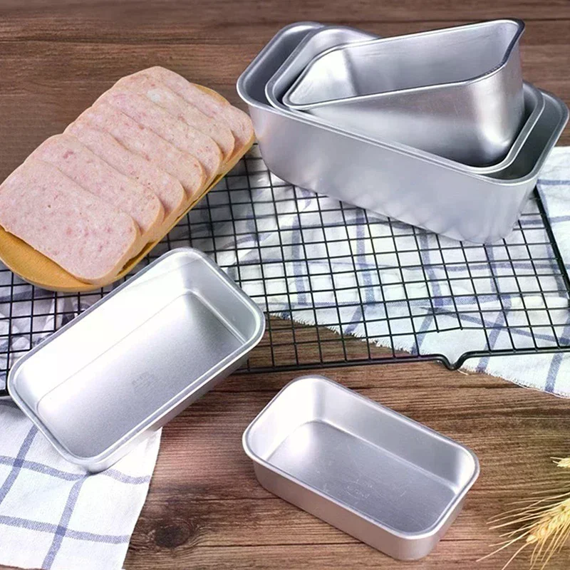 Aluminum Alloy Lunch Meat Preservation Box Cake Baking Tray Loaf Pan Kitchen Baking Tools Rectangular Bread Mold