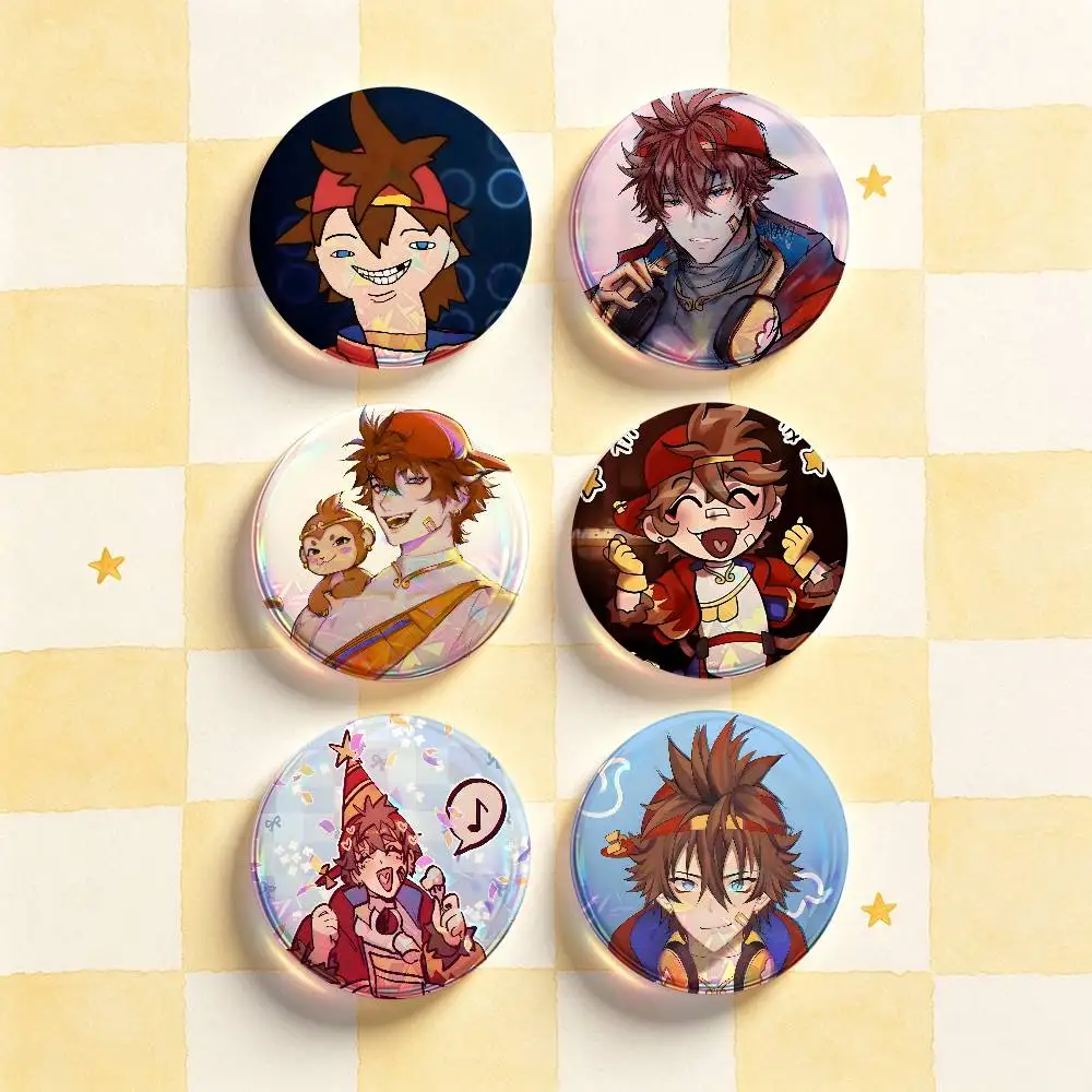 S-Sun Kenji Badges Round Nijigen Otaku Culture IP peripheral products 58mm 44mm 32mm 75mm 25mm Mini