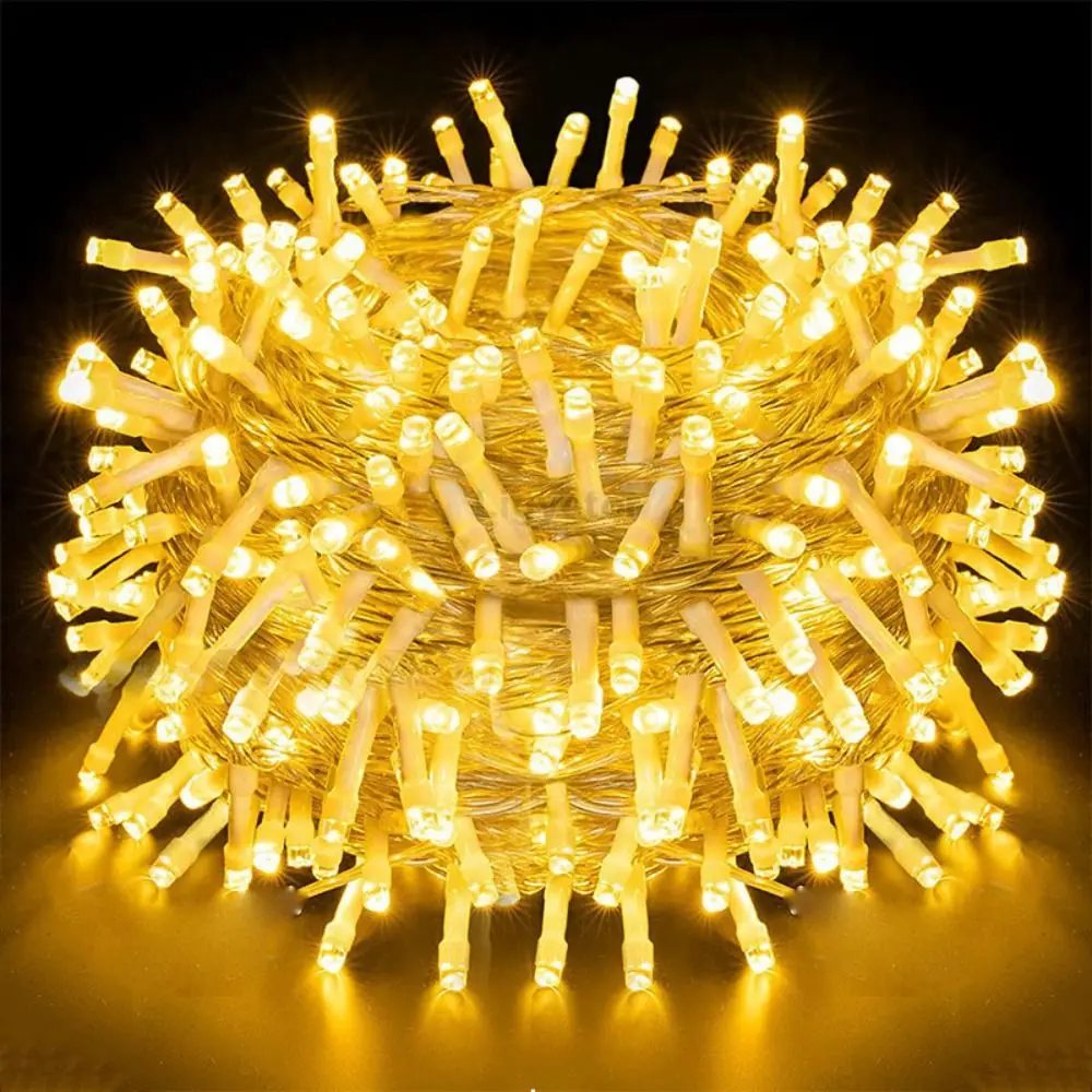 20 متر طول LED سلسلة أضواء مقاوم للماء 8 طرق شلال الجنية ضوء الترا برايت في الهواء الطلق سلسلة ضوء السنة الجديدة ديكور #5