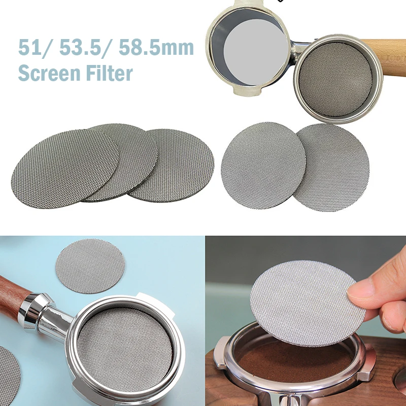 51/53/58 mm Contact Shower Screen Puck Screen Filter Mesh For Expresso Portafilter Coffee Machine Universally Used