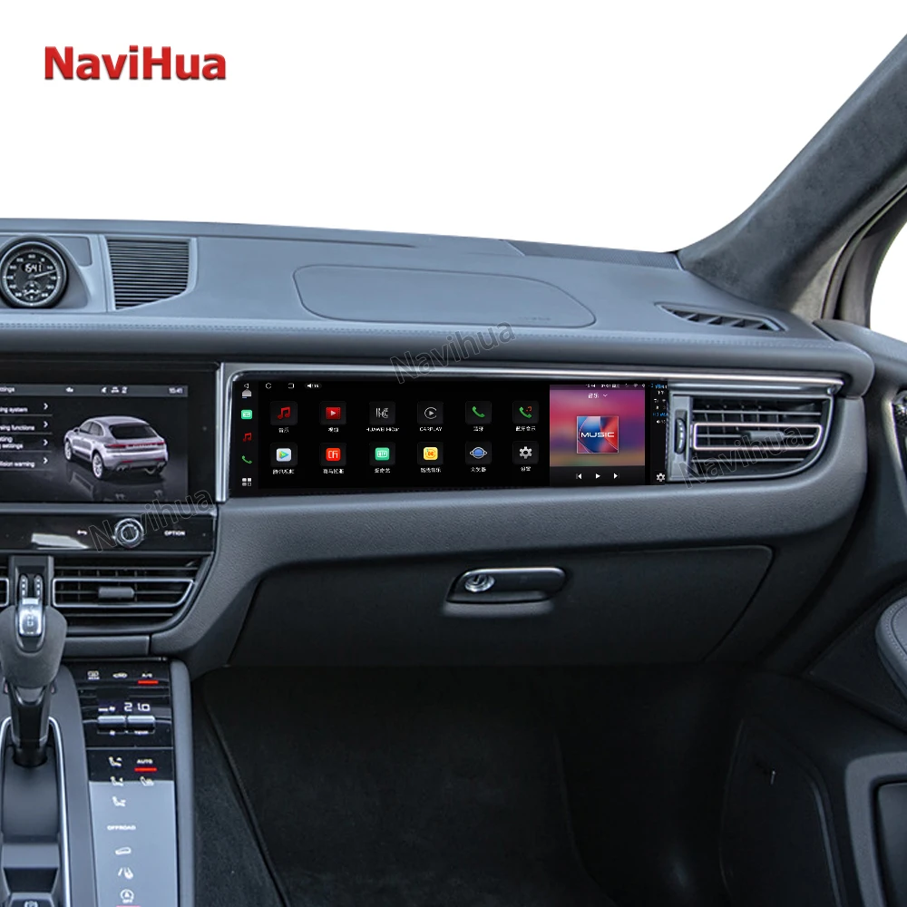 Navihua Co-piloot 14.5 "Touchscreen Multimedia Entertainment Informatie Passagiersauto Android Radio voor Porsche Macan 2018-2023