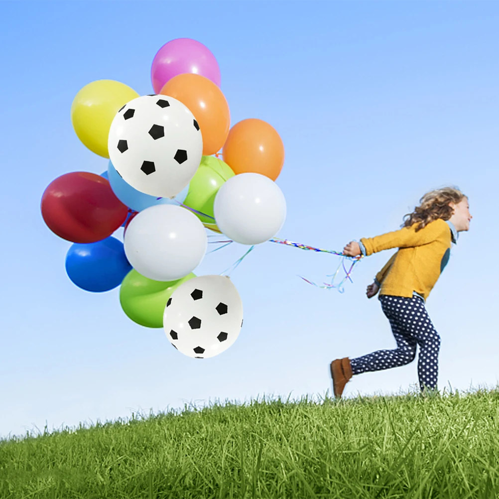 

20pcs Football Balloons Soccer Party Birthday Wedding Rubber Decorations Latex Balloons Reusable Sports Theme Party Supplies