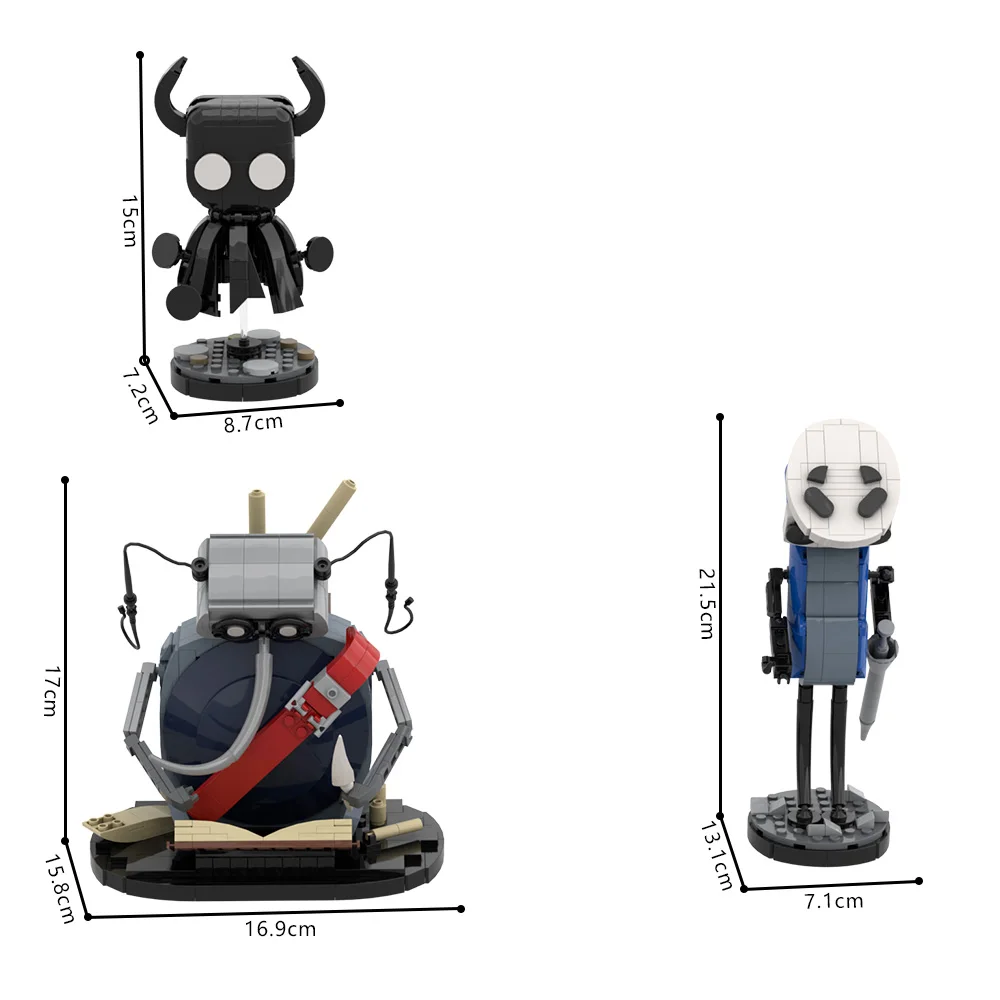 Gobricks MOC Model z Klocków The Knighteds, Czyste Klocki, Silksongeds Boss Battleeds, Zabawka do Samodzielnego Montażu, Prezent dla Dzieci