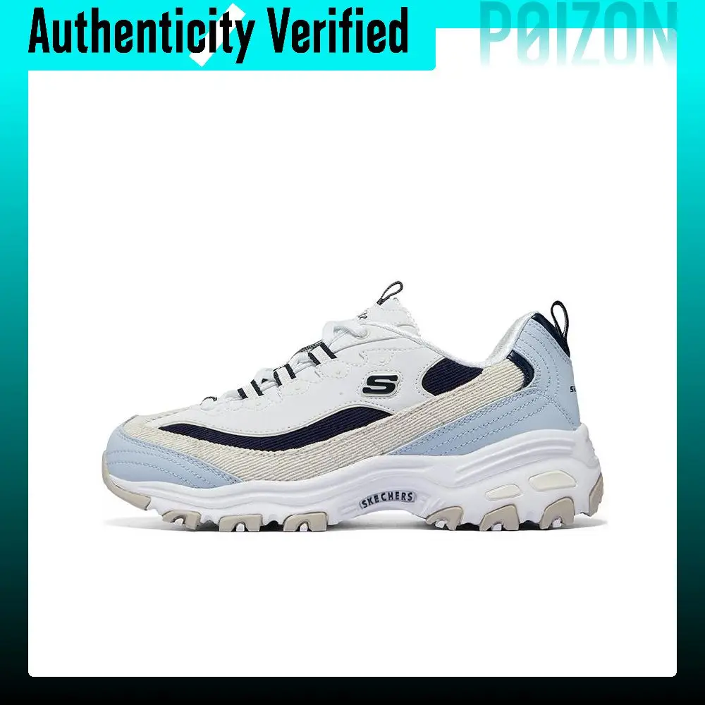 Skechers D'Lites 1.0 Chunky Sneakers Women's Low Top Blue 896276-BLMT