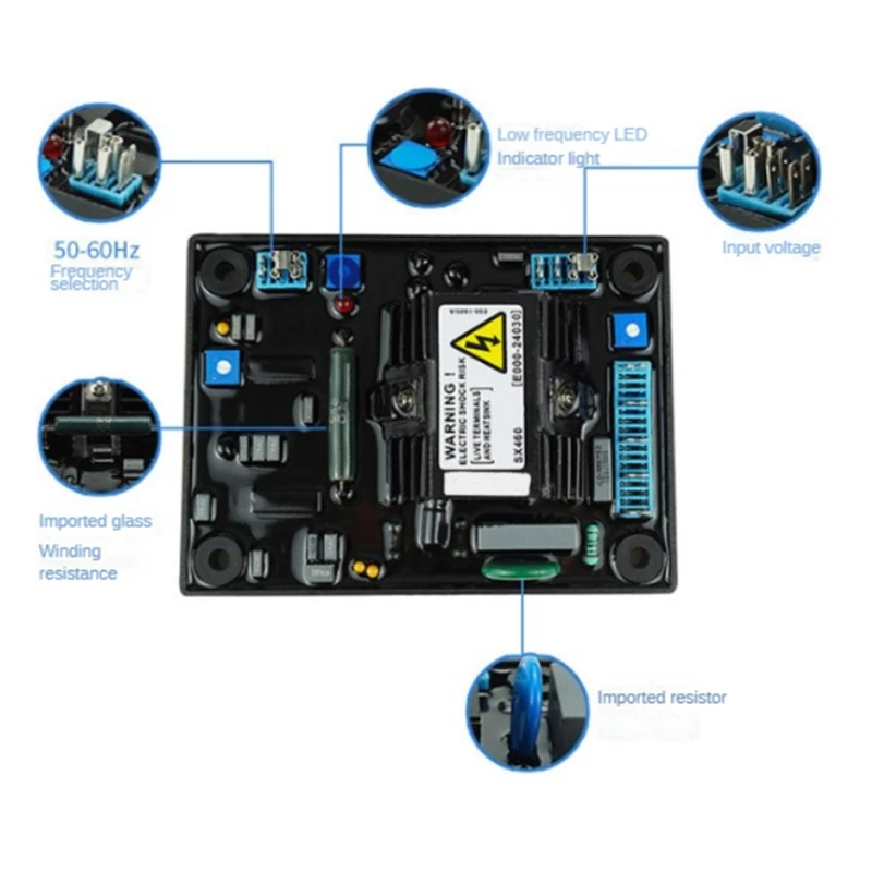 M16FA655A Voltage Regulator Board Module AVR Convenient Portable Generator Automatic Voltage Regulator