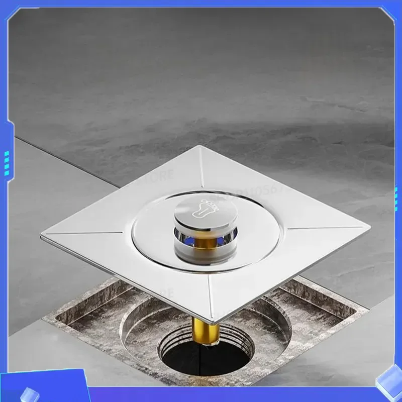 for Toilet Floor Drain Deodorizer Bounce Core Sealing Cover Sewer Pipe Anti Backflow Odor Filter Screen Universal Drainage