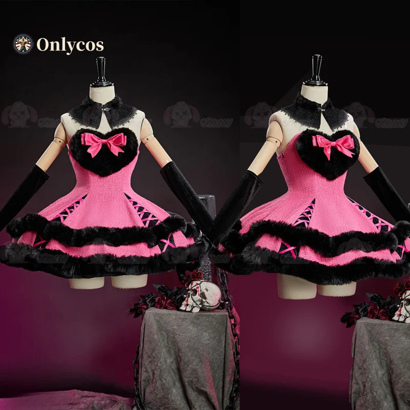

Monster Cos High Draculaura Cosplay Costume Winter Dress Role Play Halloween Carnival Party Outfit for Women Onlycos