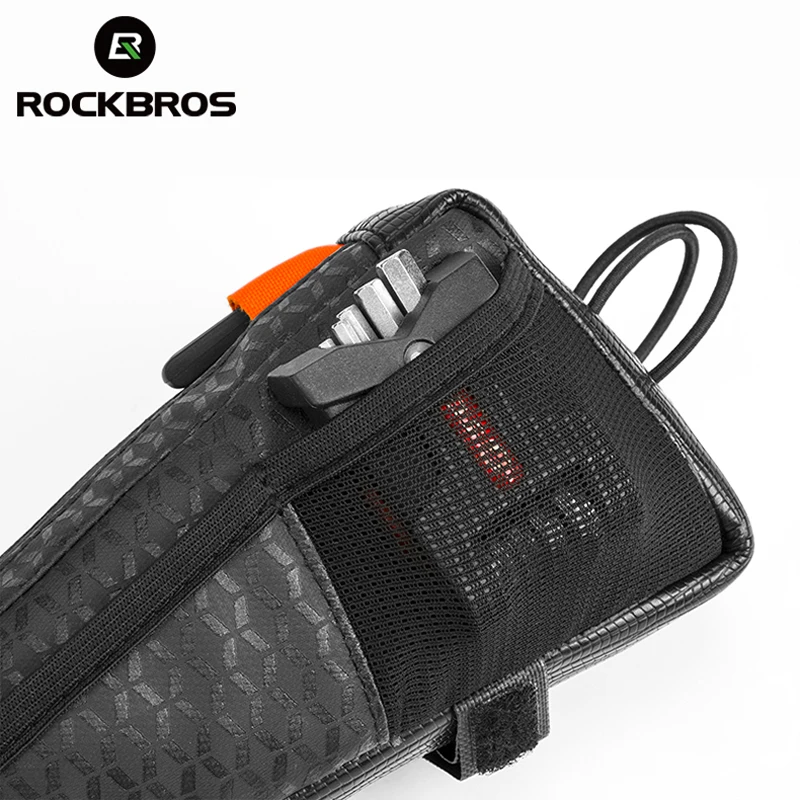 ROCKBROS  Road Bicycle Triathlon Bag Top Tube Mini Double fixed Bag Bike Beam Bag Competition Triangle Portable Storage Bag