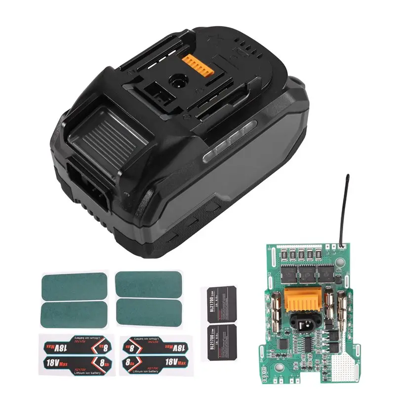 A02F-For 10X21700 Battery Case Li- Battery Charging 3TOLL Fully Decoded Protection Board For Power Tools