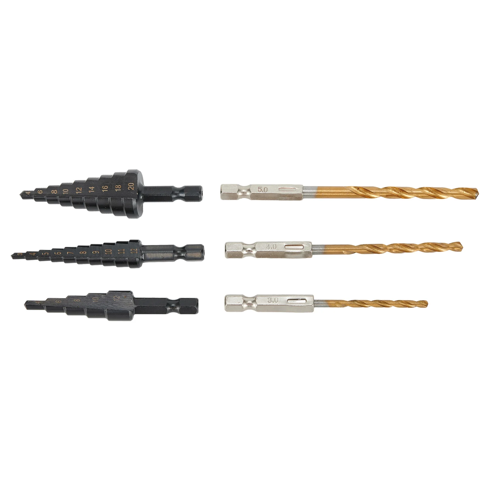 Hole Cutter Core Bit Drill Bit Step Drill Bits 3-12mm Nitrogen Coated For Wood Metal Drilling Tools High Quality