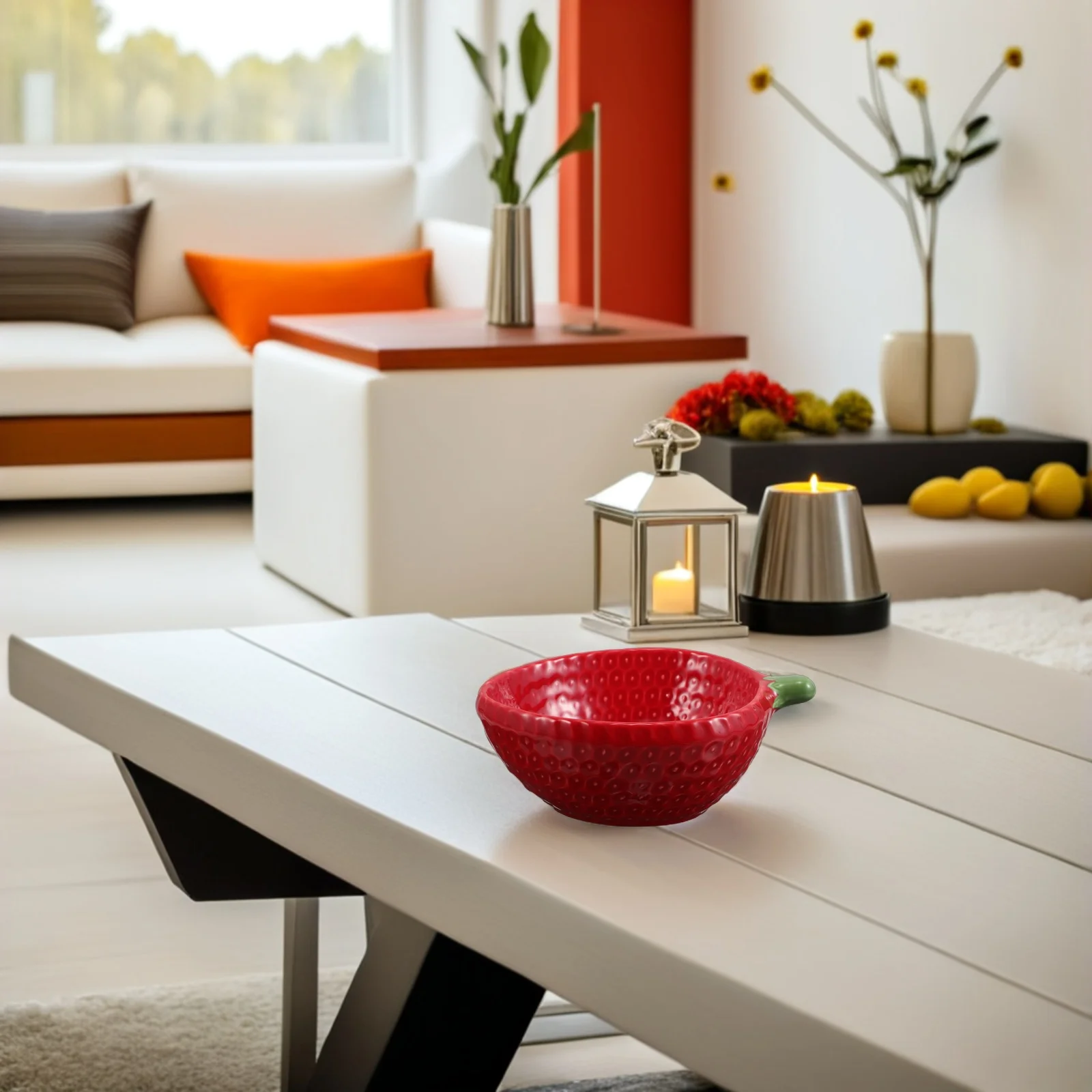 

Strawberry Ceramic Bowl Embossed Porcelain Rice Soup Fruit Bowl Microwave Safe Kids Family Daily Dining Decorative Serving Bowls