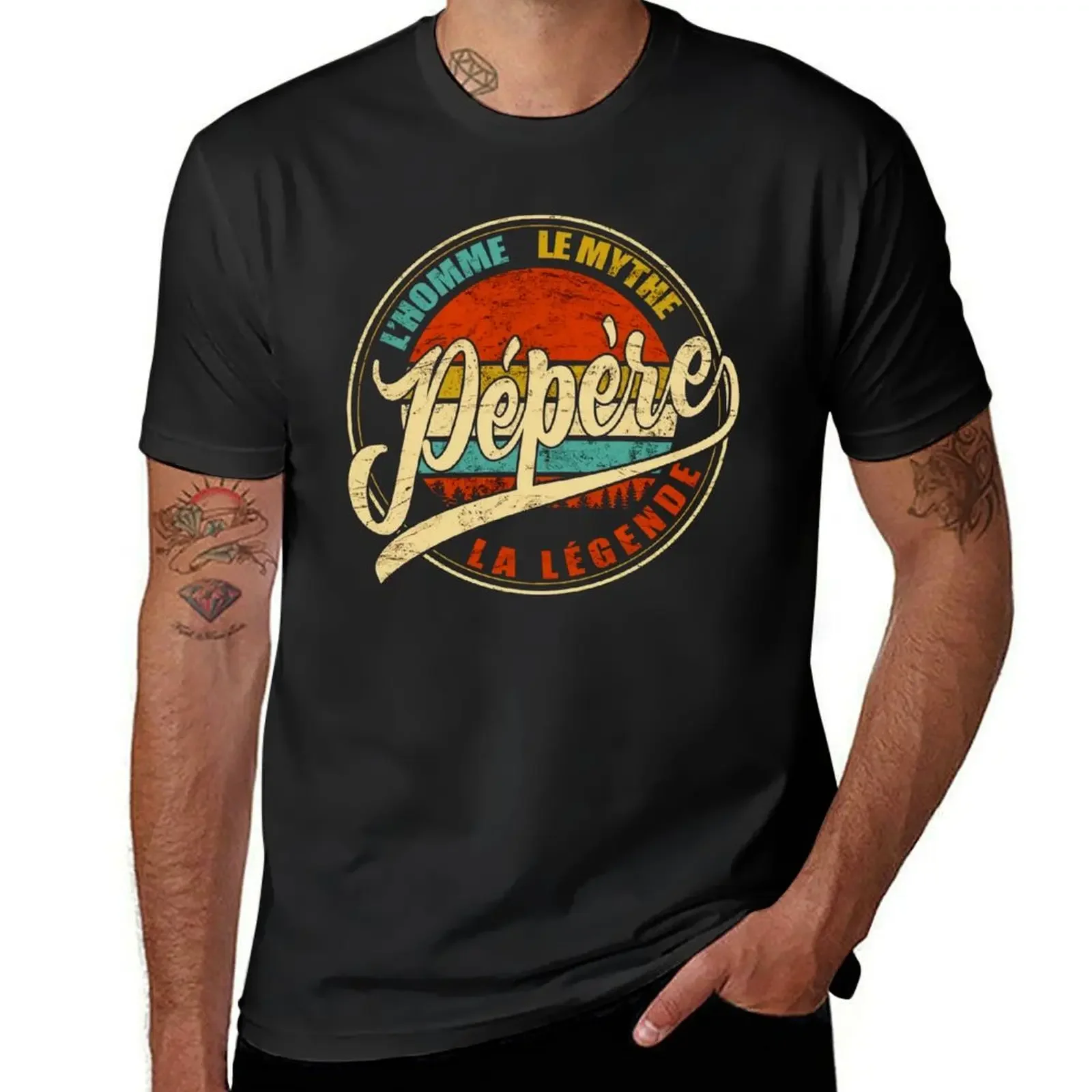 

PPRE L'HOMME LE MYTHE LA LE'GENDE T-Shirt T-shirts oversize custom shirt blacks luxury designer black t-shirts for men