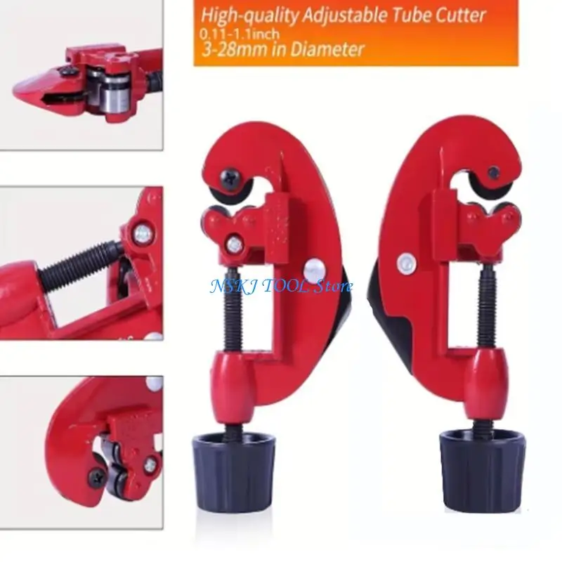 قاطع أنابيب سبائك الألومنيوم الفعال L8RC لقطع الأنابيب المعدنية المختلفة بسهولة وراحة لمهام السباكة الاحترافية #2