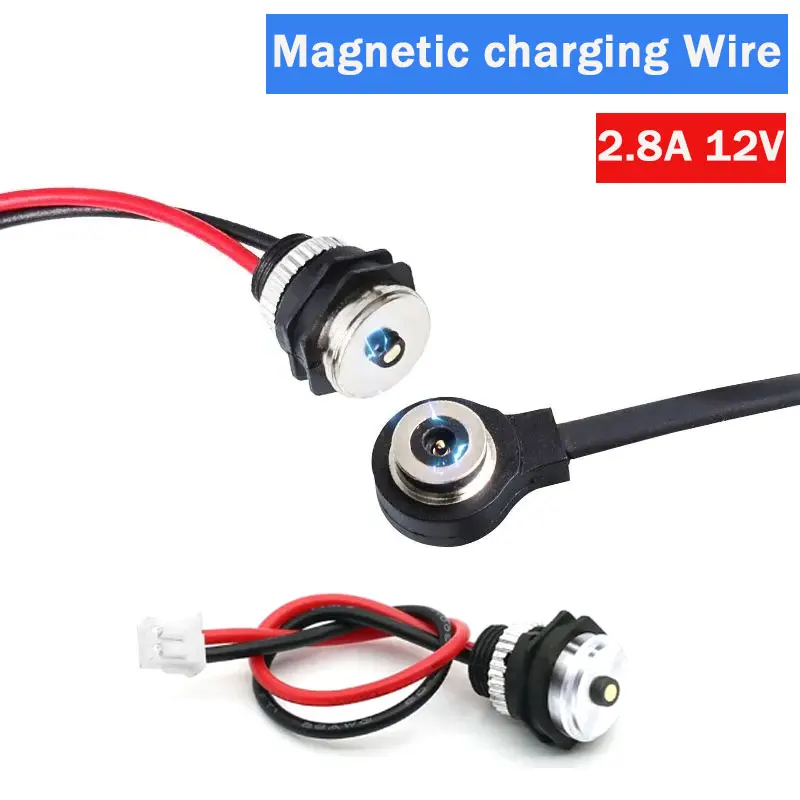 Przewód ładujący magnetyczny 12V 2.8A wodoodporny męski żeński zabezpieczenie przed zwarciem złącze magnetyczne inteligentne urządzenie do masażu