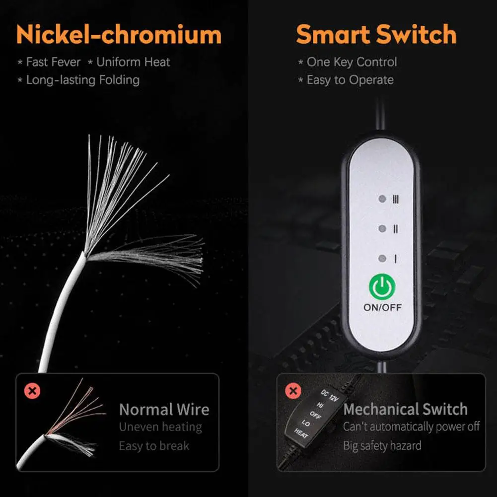 غطاء مقعد السيارة الساخن مع 3 أوضاع وسادة مقعد عالمية غطاء مقعد مريح مع دعم خلفي كامل في الشتاء