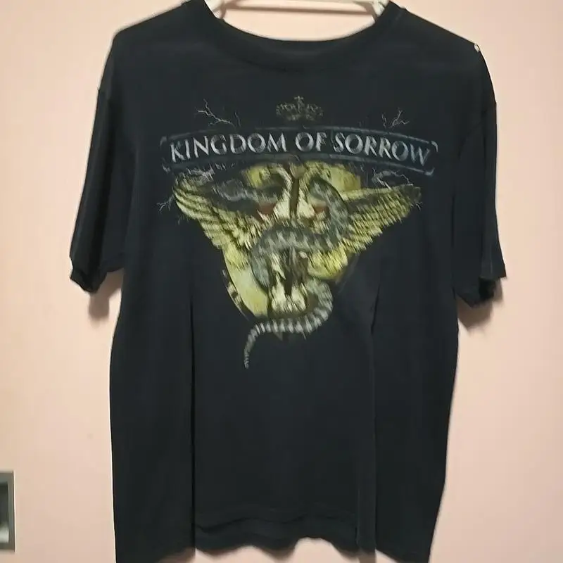 Kingdom Of Sorrow Shirt Mens Size Medium Black Metal Hatebreed Crowbar Rock