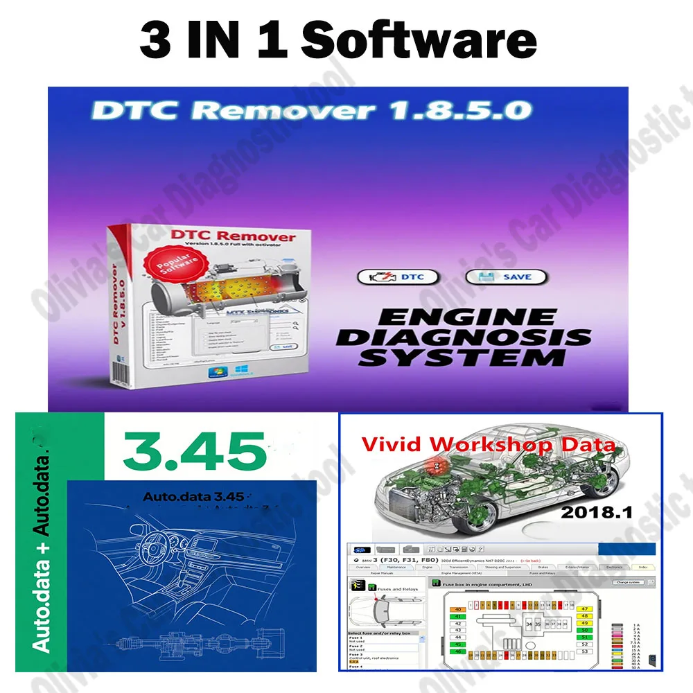 

DTC Remover 1.8.5 For KESS KTAG FGTECH OBD2 Software + AutoData 3.45 Car accessories + Vivid 2018 Workshop Atris-Stakis Technik
