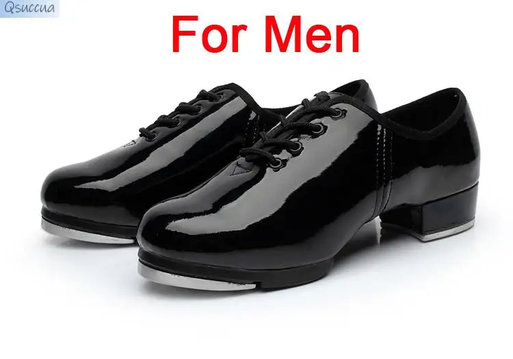 Zapatos de baile Tap para hombres, mujeres, niños, modelos de adultos, zapatos de baile de suela suave con cordones