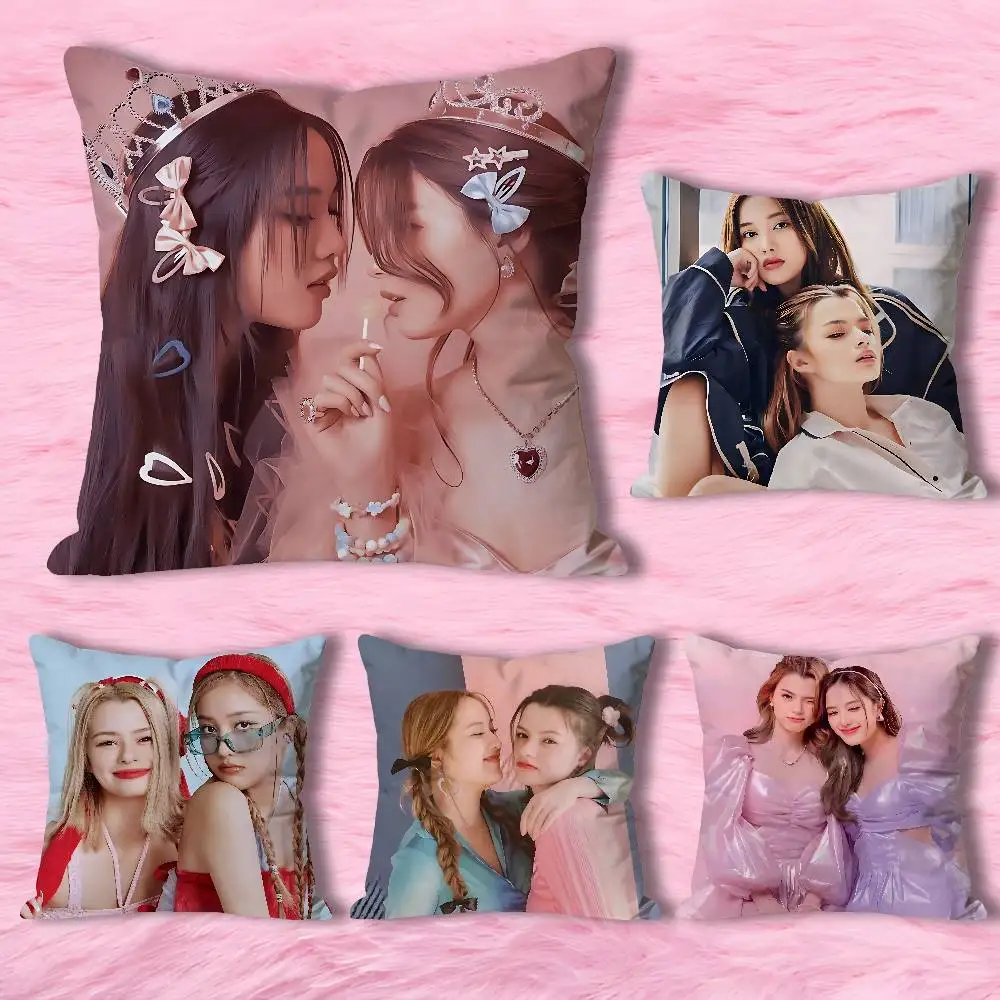 

F-Freen Becky Pink T-Theory Various Sizes Square Pillow Case For Car Home Bedchamber Decor Custom Valentine gift