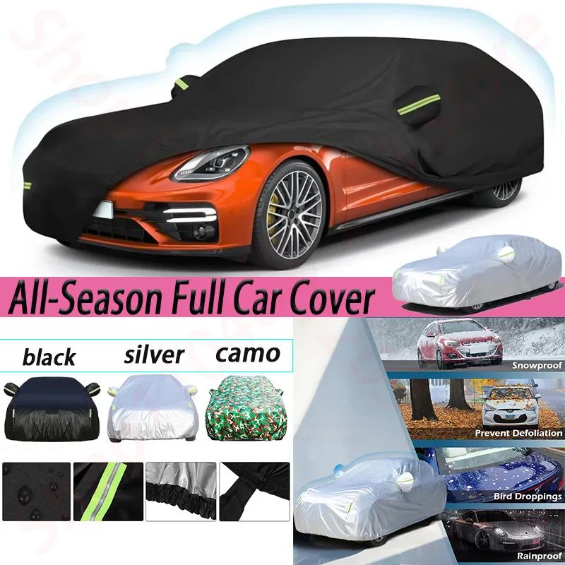 

Outdoor Car Cover Custom For Porsche Panamera 2014-2022 Waterproof Heavy Duty Windproof Protection with Reflective Strip