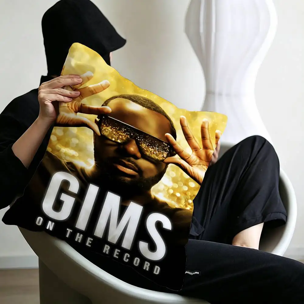 M-Maitre G-Gims Singer  Personalized Pillow Cover Kids Bedroom Wild Party Decor Pillowcase kid Birthday shower Gift