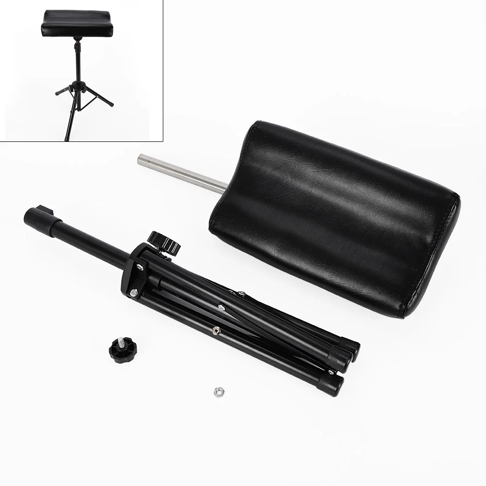 Tattoo Tafelstation – 360° °   Draaibare armleuning met U-vormig kussen, hoogwaardig ijzeren frame, stabiele driepotige standaard