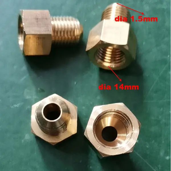 Connectors for induction heater nuts with copper tube water in out nuts