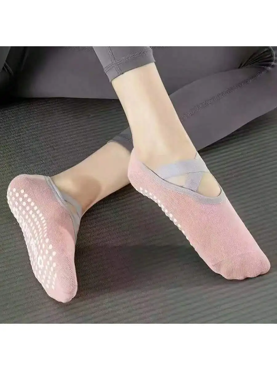 1-par-profissional-feminino-meias-de-yoga-silicone-antiderrapante-ballet-pilates-meias-femininas-sem-costas-respiravel-bandagem-danca-esportes-meias