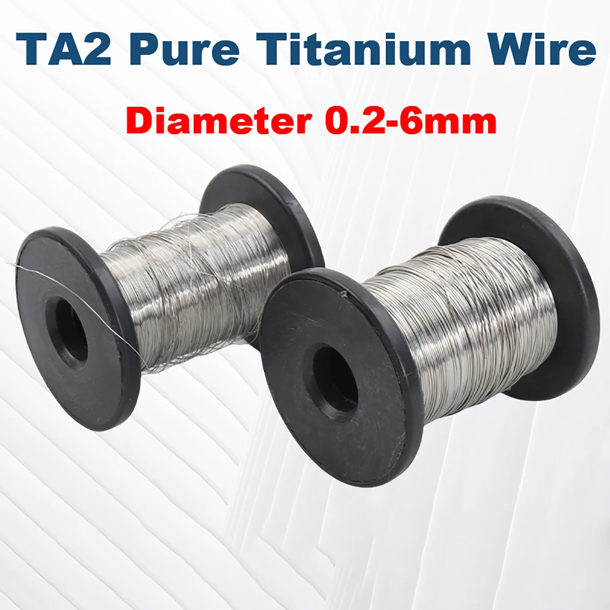 

1-5M Pure Titanium Wire TA2 Titanium Ti Wire DIY Material Diameter 0.2 0.3 0.4 0.5 0.6 0.8 1 1.2 1.5 2 2.5 3 4 5 6mm