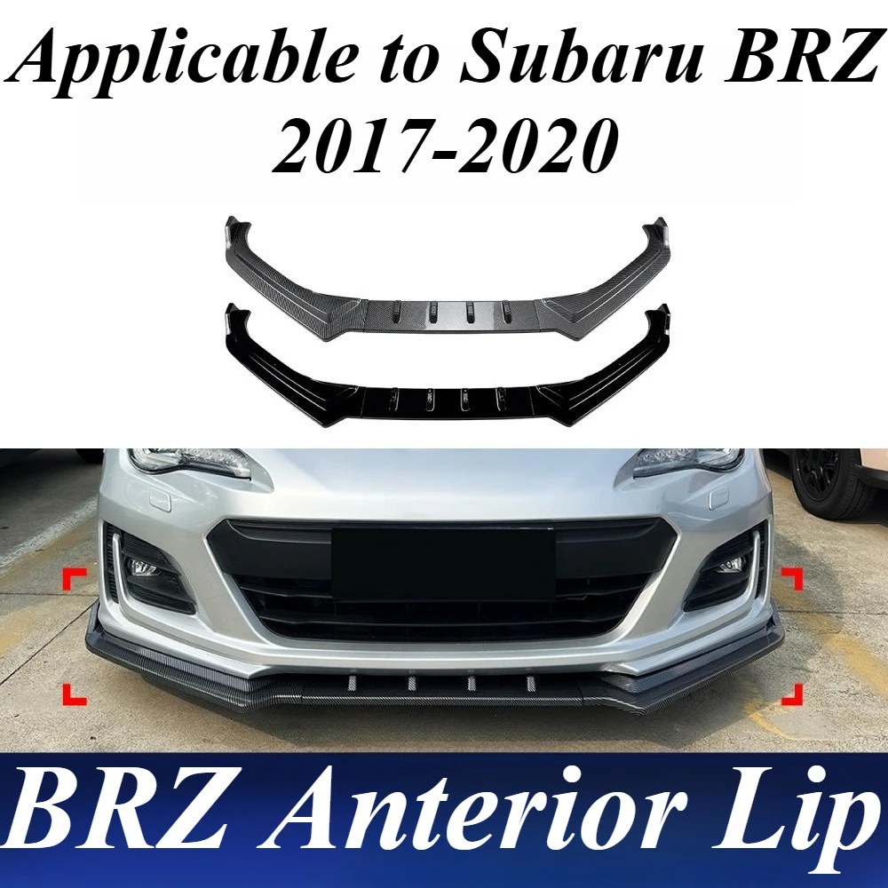 

For Subaru BRZ ZC6 2017-2020 Front Bumper Lip Spoiler Side Splitter Kit Plastic Car Body Styling Aero Kit Exterior Modification