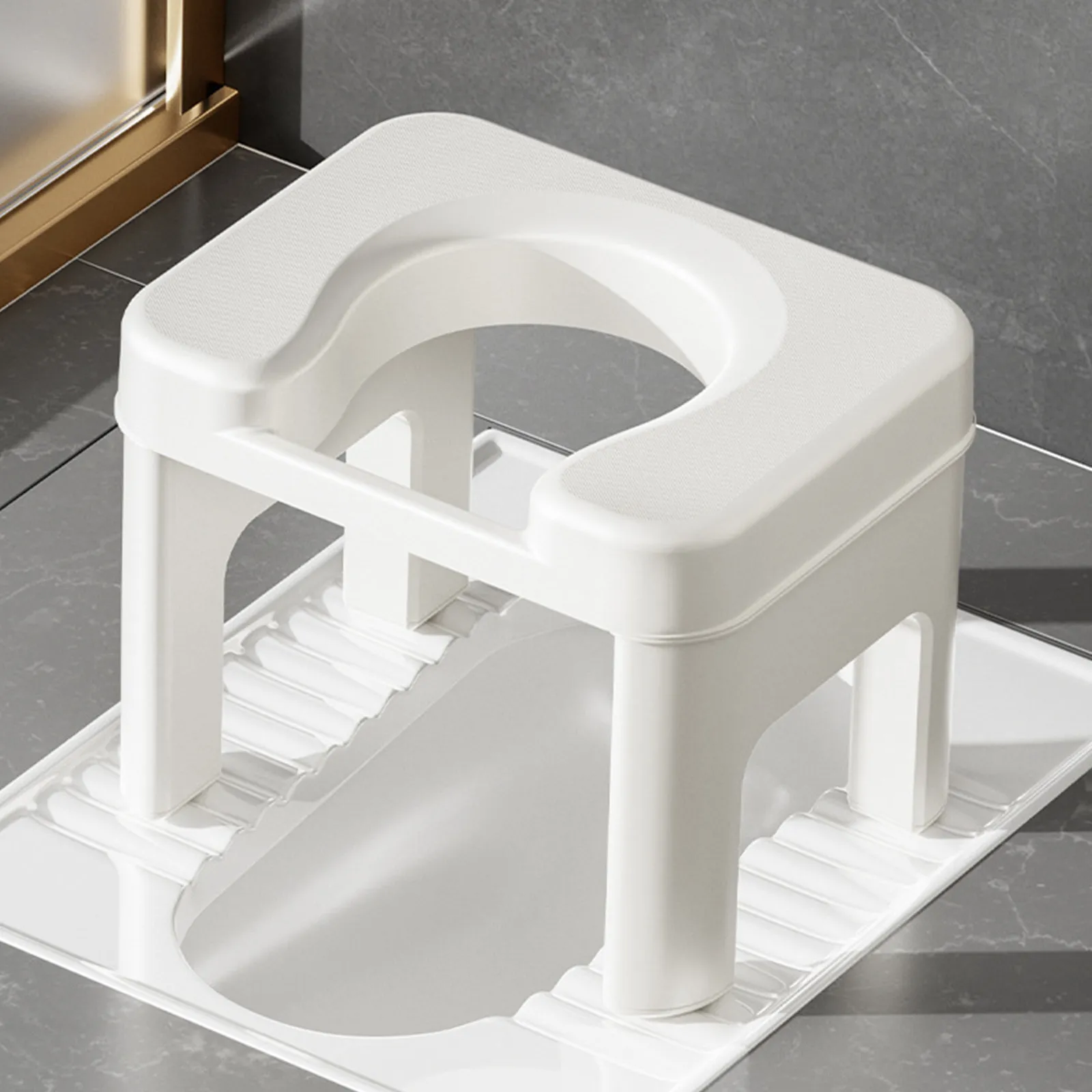 

Premium Thickened PP Adult Toilet Stool for Pregnant Women Elderly Squat to Sit Conversion Bathroom Stool Toilet